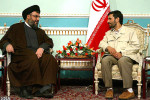 President of Iran Mahmoud Ahmadinejad with Hezbollah leader Hassan Nasrallah