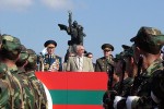 Igor Smirnov (center), Stanislav Chazhejev (left) and Valentin Varennikov (right). Source: www.nr2.ru